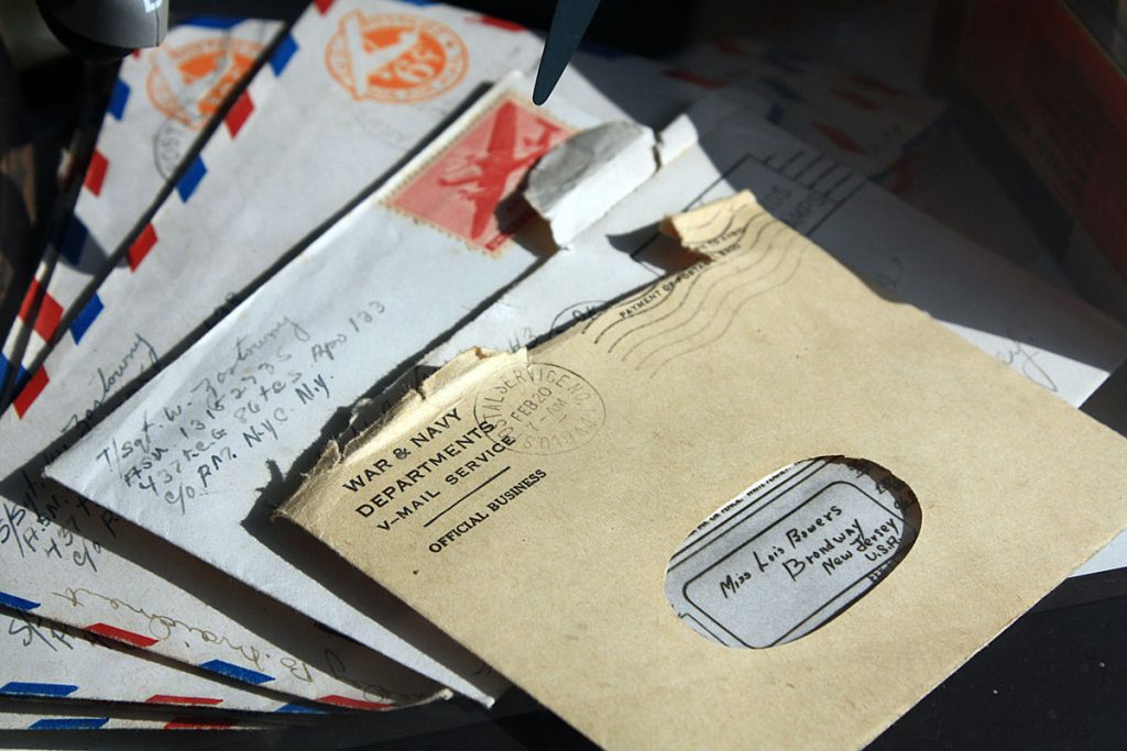 stack of addressed envelopes