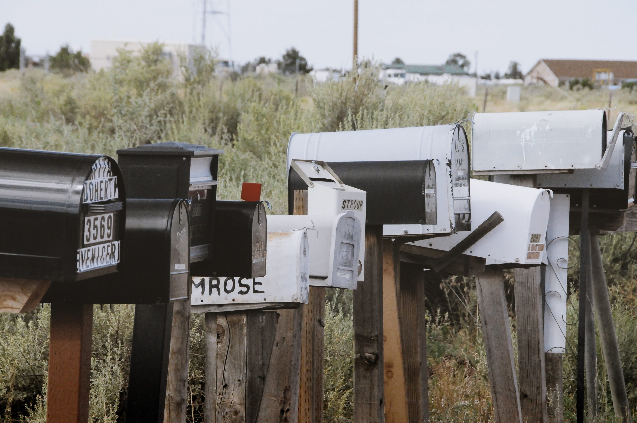 example of physical mailboxes